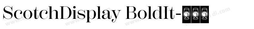 ScotchDisplay BoldIt字体转换